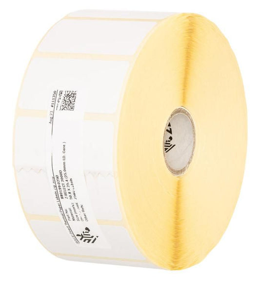 Zebra Z-Select 2000D thermal label roll, one of the thermal label materials compared in this guide