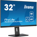 iiyama ProLite XUB3293UHSN-B5 32" monitor, IPS, 4K UHD, dok USB-C 65 W, KVM (XUB3293UHSN-B5)