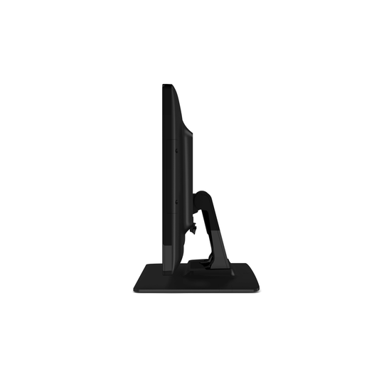 Elo 1523L touch monitor with dual-position stand, side view