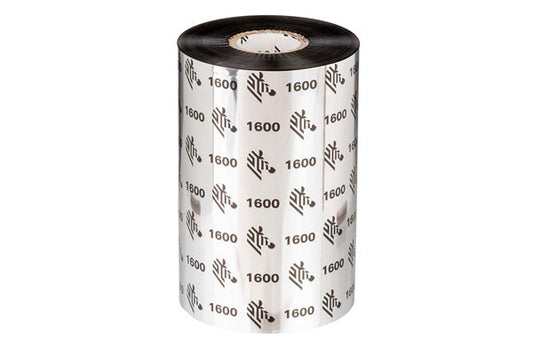 Zebra 1600 wax thermal transfer ribbon roll