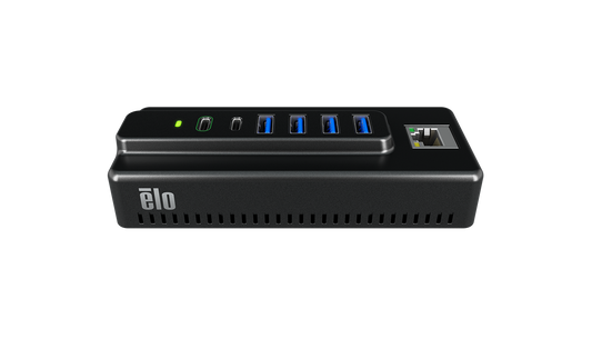 Elo small I/O hub for Elo Pay 7 and Pay M100, front view