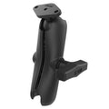 RAM Mounts Double Socket Arm with Diamond Ball Plate, C-Size, Medium (RAM-103-238U)