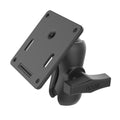RAM Mounts Double Socket Arm with 75 × 75 mm VESA Plate, C-Size, Short (RAM-103U-B-2461)