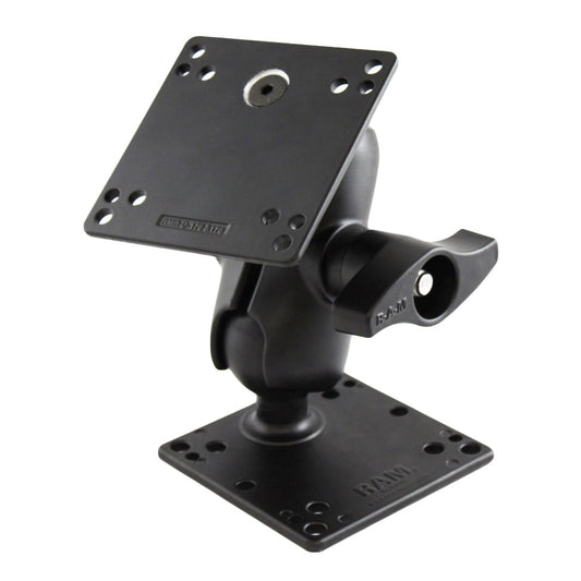RAM Mounts D-size double ball mount with two steel-reinforced 100 × 100 mm VESA plates – product photo