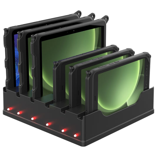 RAM Mounts 6-port charging dock for Samsung Galaxy Tab Active tablets – product photo