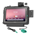 RAM Mounts stacja dokująca z zasilaniem, dwoma portami danych USB-A i zamkiem na klucz do Getac ZX10 (RAM-HOL-GE4PD2KLU)