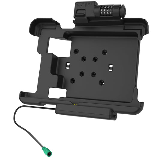RAM Mounts combination-locking GDS powered dock for Zebra XSLATE L10 rugged tablet – view 2