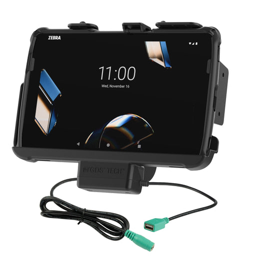 RAM Mounts Tough-Dock power + data for Zebra ET40, ET45 and ET401 10-inch tablets with Rugged Frame – product photo