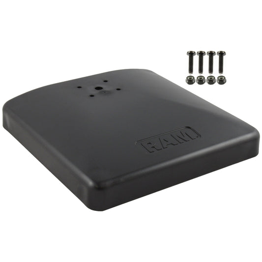 RAM Mounts weighted composite square platform base with AMPS hole pattern – product photo