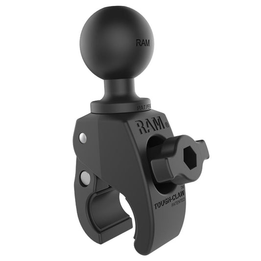 RAM Mounts Tough-Claw small clamp ball base, C-size, for 0.625–1.14 inch rails – product photo