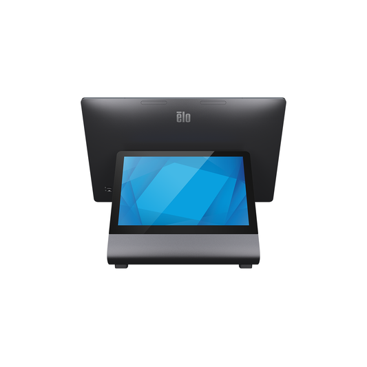 Elo EloPOS Z30 Gen 2 rear view with integrated 10.1-inch customer-facing display