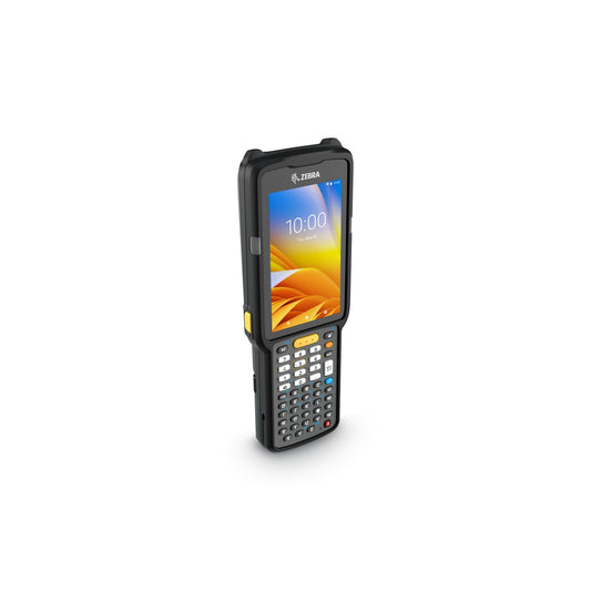 Zebra MC3300x rugged keypad mobile computer, straight shooter, 47-key alphanumeric keypad (MC330L-SJ4EG4RW) – angled front view