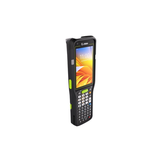 Zebra MC3400 rugged keypad mobile computer, straight shooter, 47-key alphanumeric keypad (MC3401-0S1P64SS-A6) – angled front view
