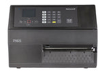 Honeywell PX65 industrial label printer, LCD display with keypad, tear bar, parallel port, 203 dpi, thermal transfer (PX65A00010000200) – front view
