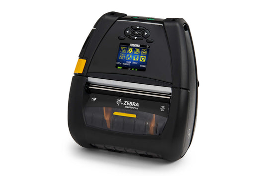 Zebra ZQ630 Plus RFID mobile receipt and label printer, black, Wi-Fi 6 + Bluetooth (ZQ63-RUXAE16-00) – 3/4 view
