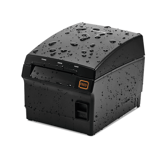Bixolon SRP-F310II kitchen-proof thermal POS receipt printer, serial, black (SRP-F310IICOSK) – splash-proof housing