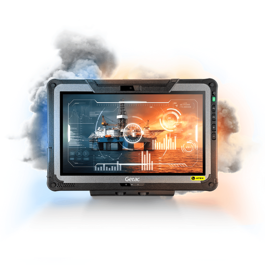 Getac F110 G7-EX ATEX/IECEx Zone 2/22 rugged 11.6-inch tablet (FTBQ66TI1PXX) – front view