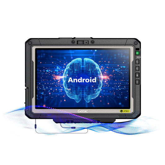 Getac ZX10-EX (G2) 10.1" ATEX rugged Android tablet with barcode reader (Z8ANGZG25ABX) – front view