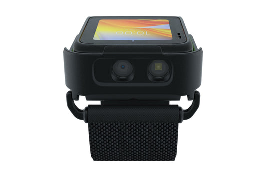 Zebra WS501 wearable computer, back of hand (WS5012-0B3J1020EA6) – front view of scan window