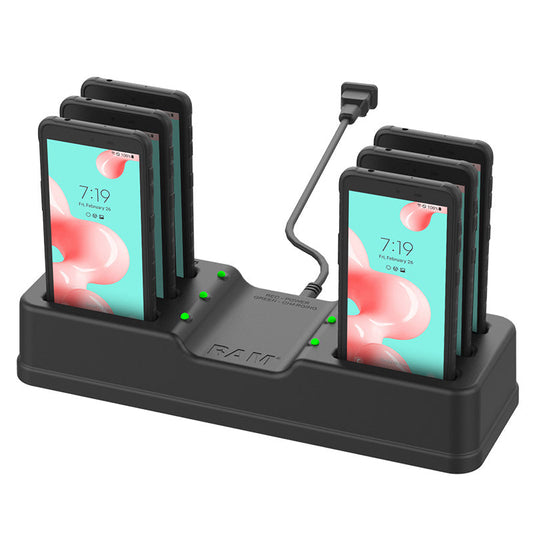 RAM Mounts 6-port multi-device charging dock for Samsung Galaxy XCover 5 – main product view
