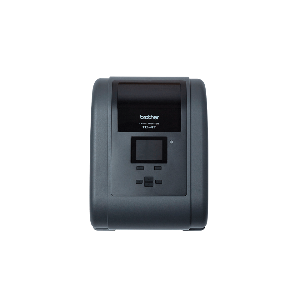 Brother TD-4750TNWB thermal transfer desktop label printer – top view