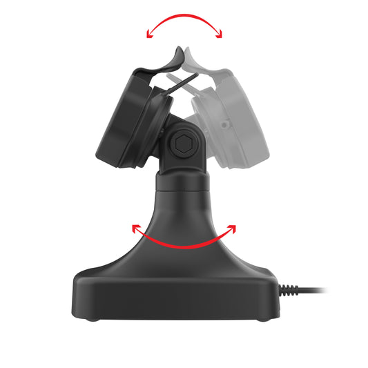 RAM Mounts GDS tilt and swivel dock with USB-C for IntelliSkin Thin-Case tablets with rear pogo pads – alternative view
