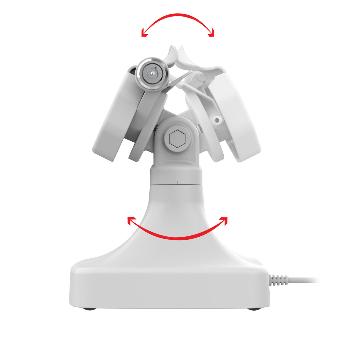 RAM Mounts GDS key-locking tilt and swivel dock with USB-C for IntelliSkin Thin-Case tablets with rear pogo pads in grey – additional view