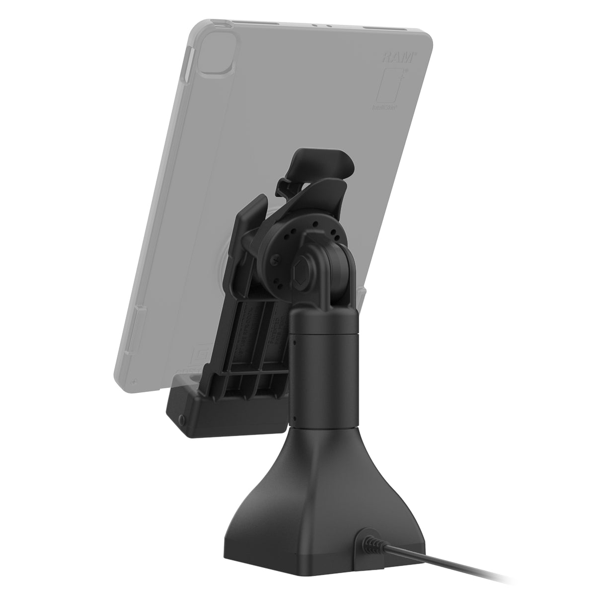 RAM Mounts GDS 7-inch pedestal dock with USB-C for IntelliSkin tablets with Uni-Conn adapter – further product photo