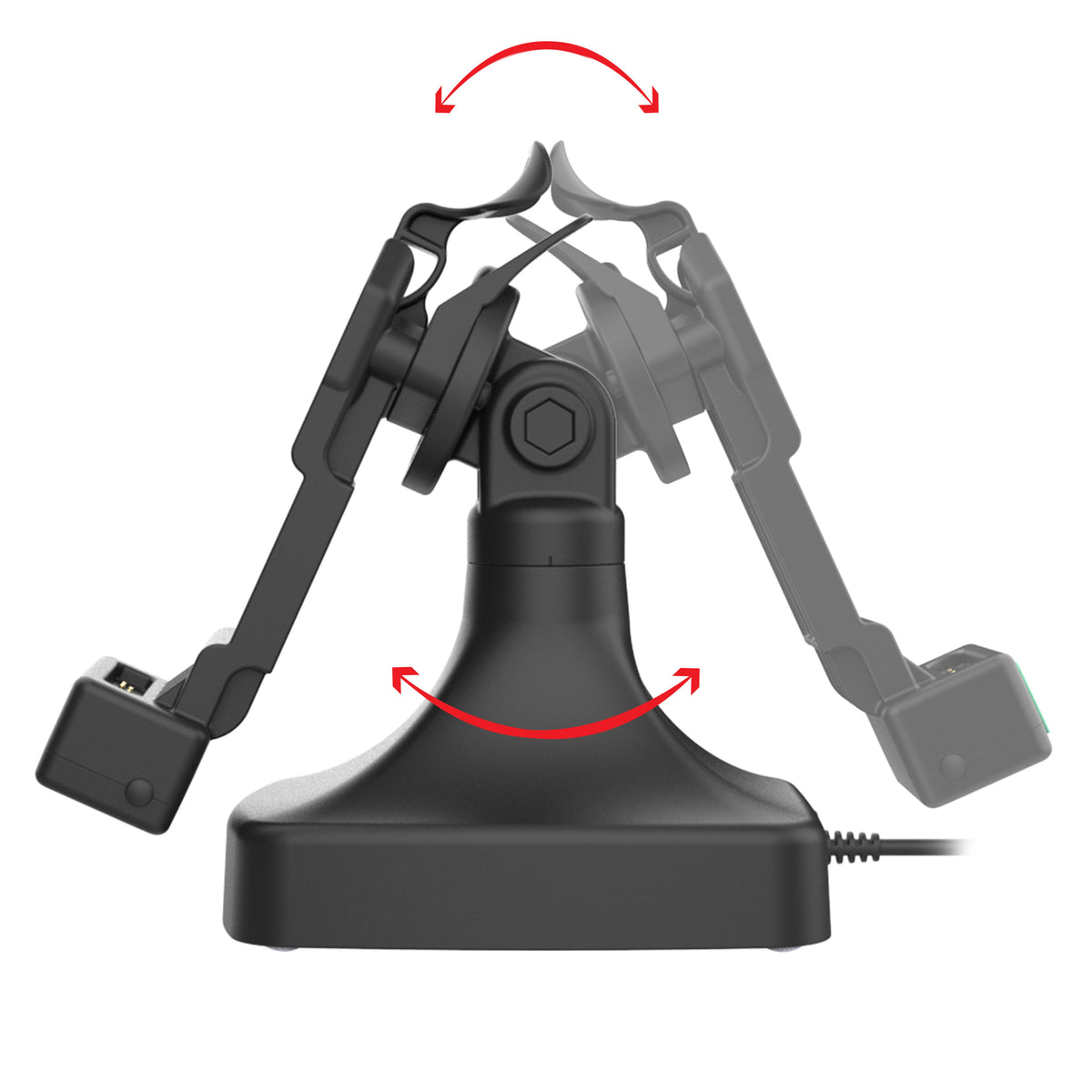 RAM Mounts GDS tilt and swivel dock with USB-C and two USB-A ports for IntelliSkin tablets with Uni-Conn adapter – detail photo