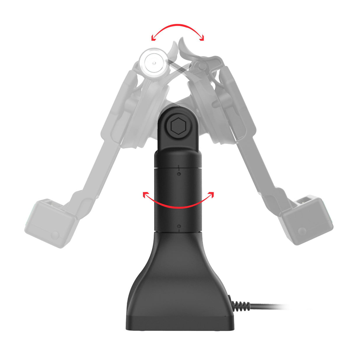 RAM Mounts GDS 7-inch key-locking pedestal dock with USB-C for IntelliSkin tablets with Uni-Conn adapter – detail photo
