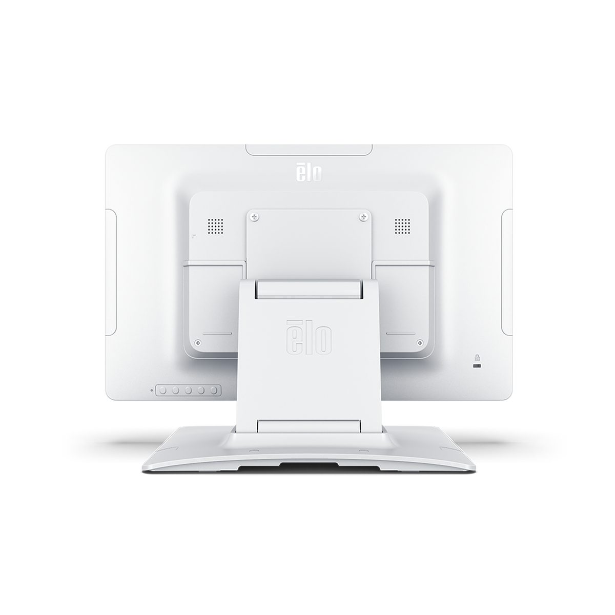 Elo 1502LM 15.6" medical touch monitor, white – rear view