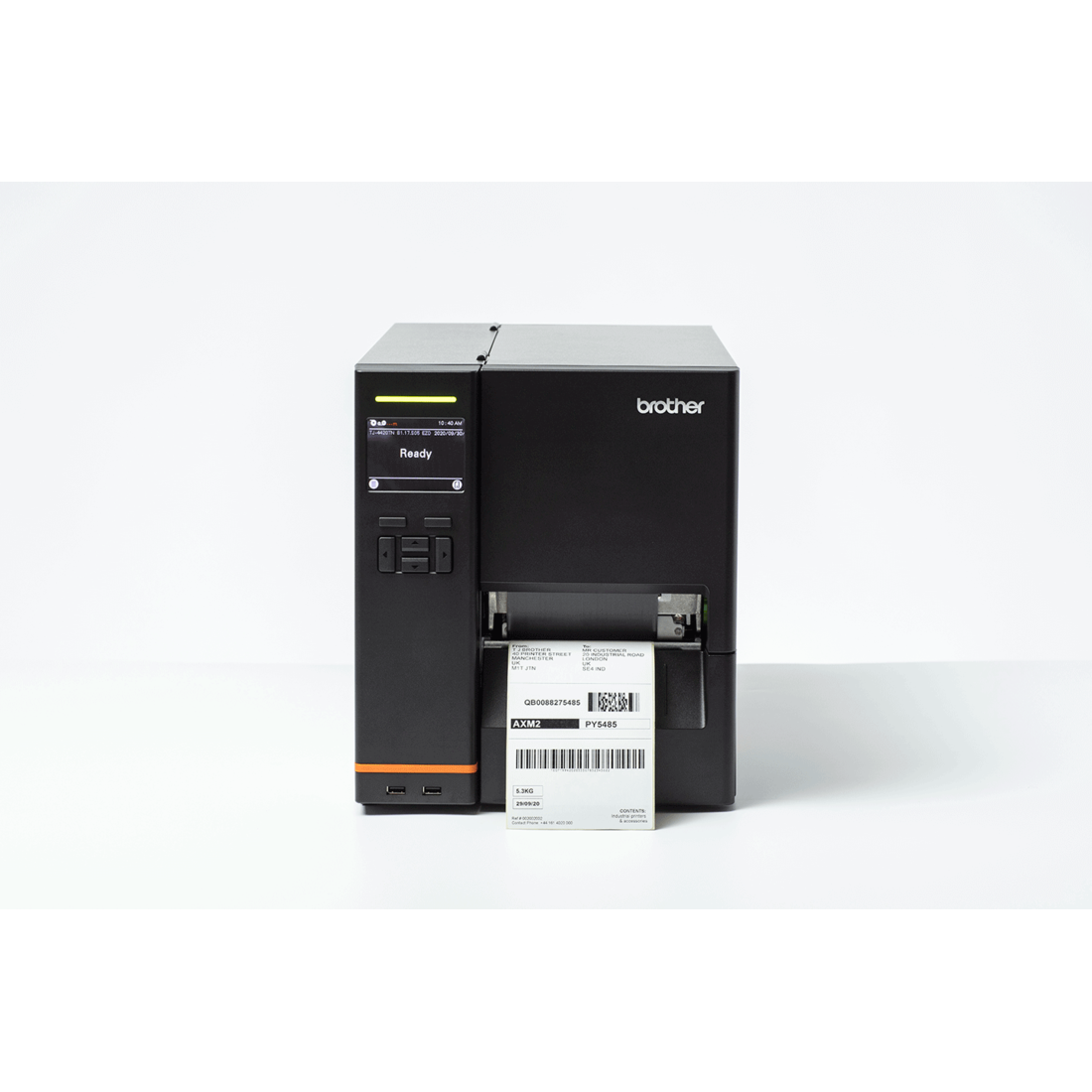 Brother TJ-4420TN industrial label printer – printing labels