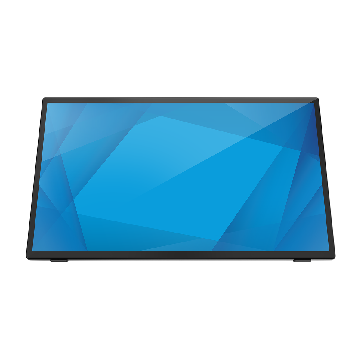 Elo 2770L touchscreen tilted on its kickstand, black