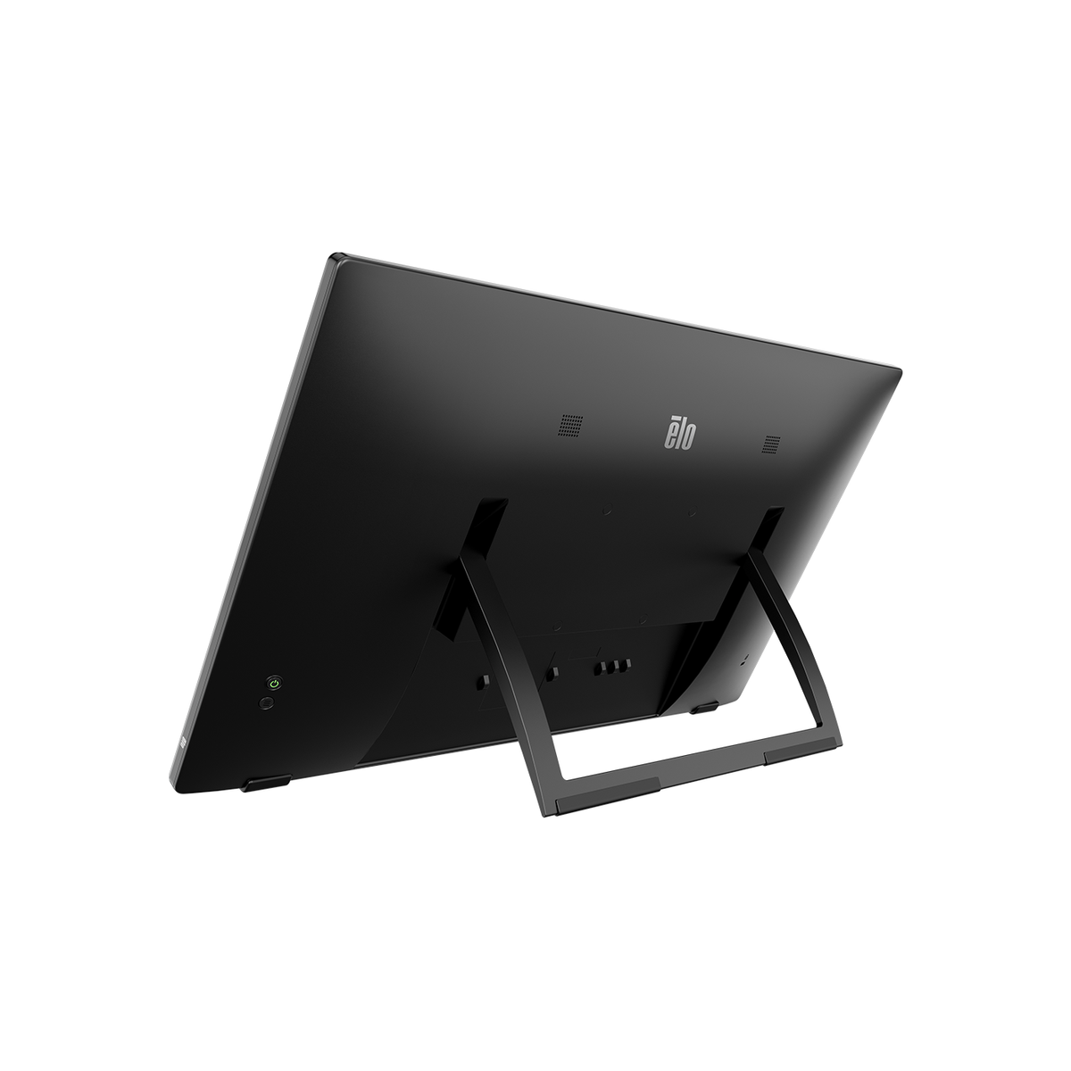 Elo 2770L rear view with integrated kickstand, black