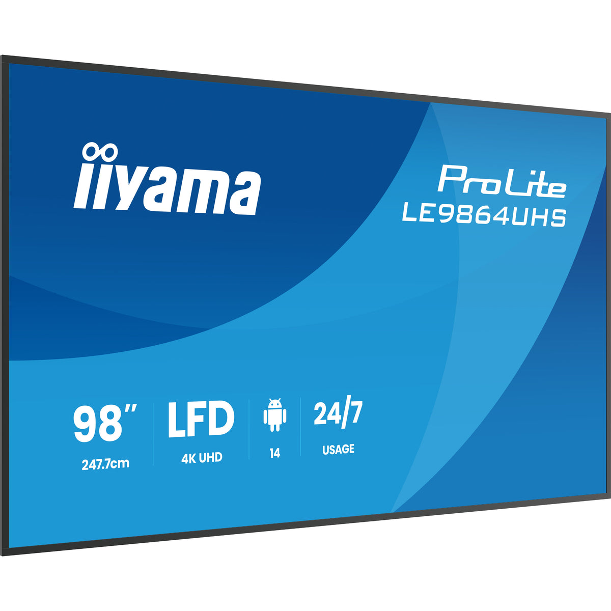 iiyama ProLite LE9864UHS-B1AG 98" 4K Digital Signage Display – official product photo 1 (LE9864UHS-B1AG)