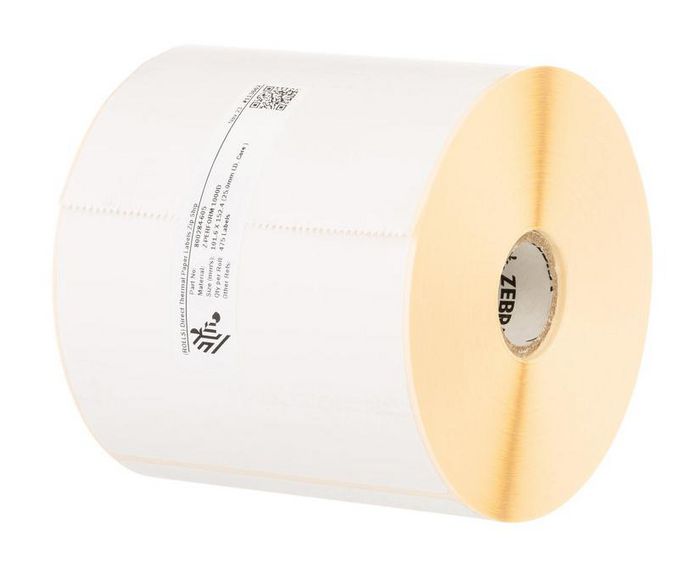 Labels, Zebra, Thermal Paper, Z-Perform 1000D, W: 101.6 mm, H: 101.6 mm, D: 66.04 mm, C: 19 mm (3008871-T)
