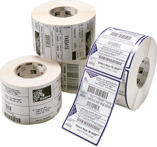 Labels, Zebra, Normal Paper, Z-Select 2000T, W: 101.6 mm, H: 152.4 mm, D: 127 mm, C: 25.4 mm (3006322)
