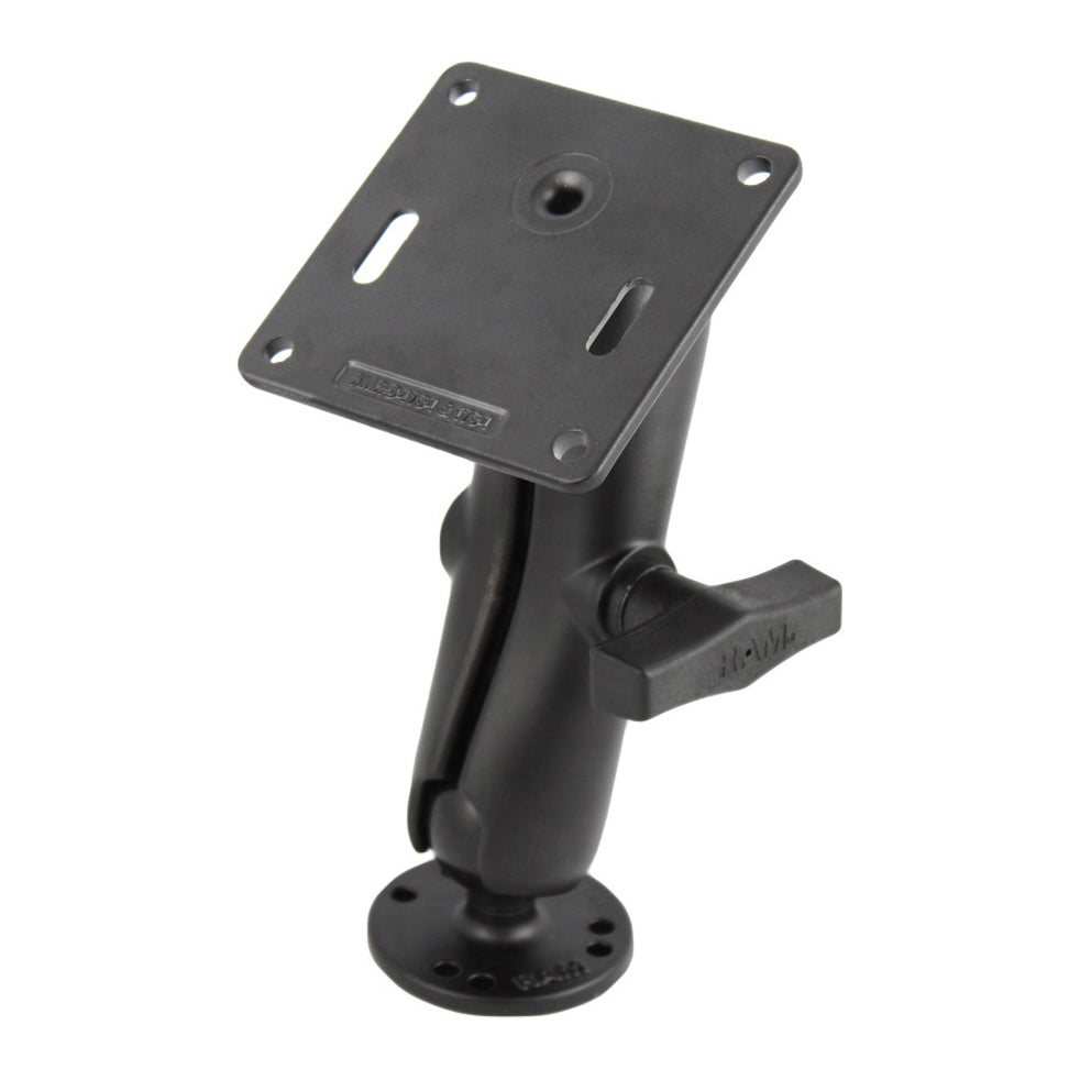 RAM Mounts C-size double ball mount with 75 × 75 mm VESA plate and medium arm – product photo
