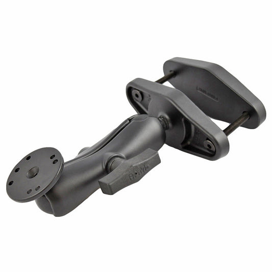 RAM Mounts 4" square post clamp mount with round AMPS plate for forklifts – product photo
