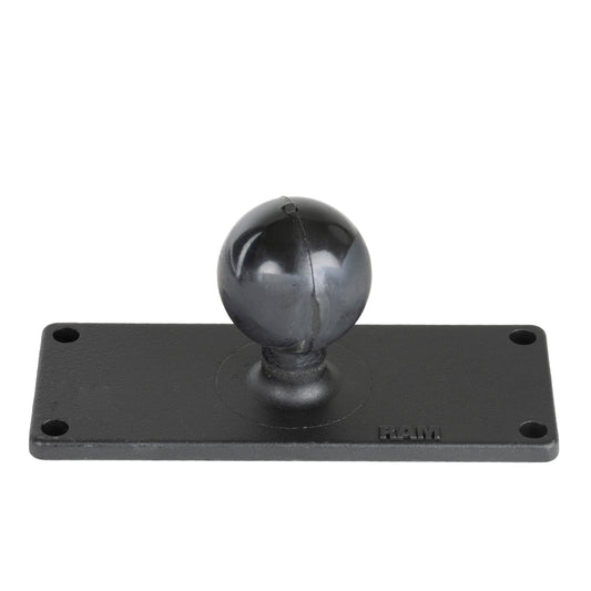 RAM Mounts C-size ball base with 50.8 × 127 mm rectangular plate RAM-202U-25 – product photo