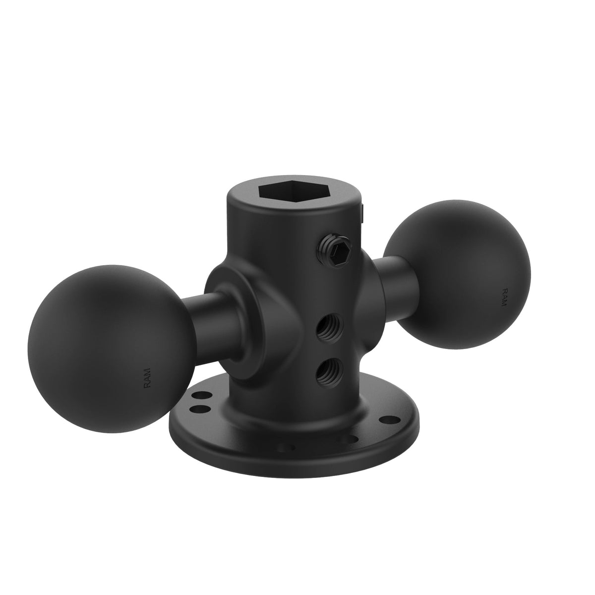 RAM Mounts C-size double ball adapter with round base RAM-217-1U – product photo