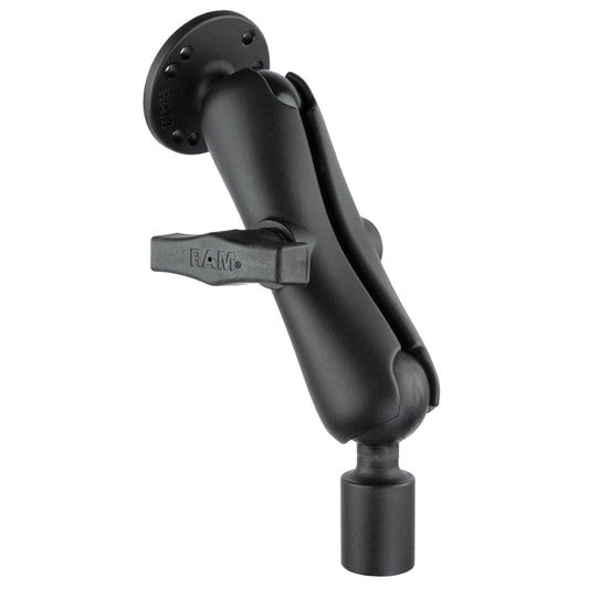 RAM Mounts Pod HD 30" vehicle floor mount with round AMPS plate – alternative view