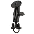 RAM Mounts uchwyt na kierownicę z obejmą U i okrągłą płytką AMPS, rozmiar B, średnie ramię (RAM-B-149Z-202U)