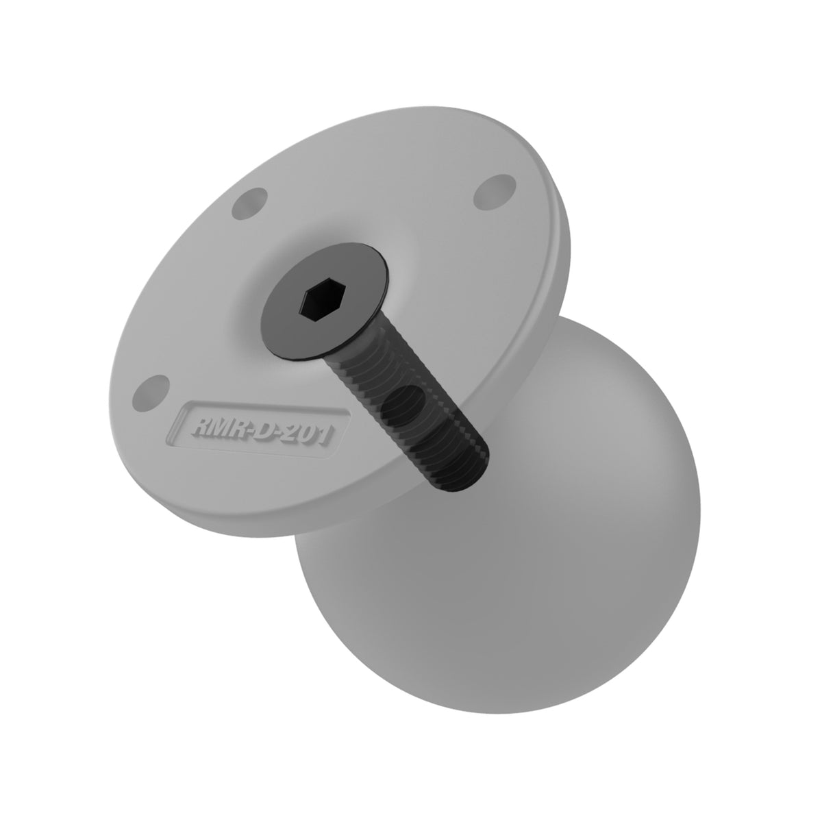 RAM Mounts D-size steel-reinforced round AMPS ball plate – alternative view