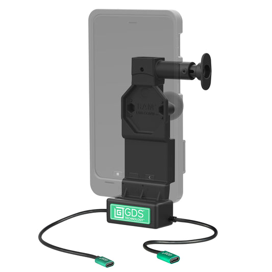 RAM Mounts GDS Uni-Conn tablet dock + USB-C with release button – alternative view