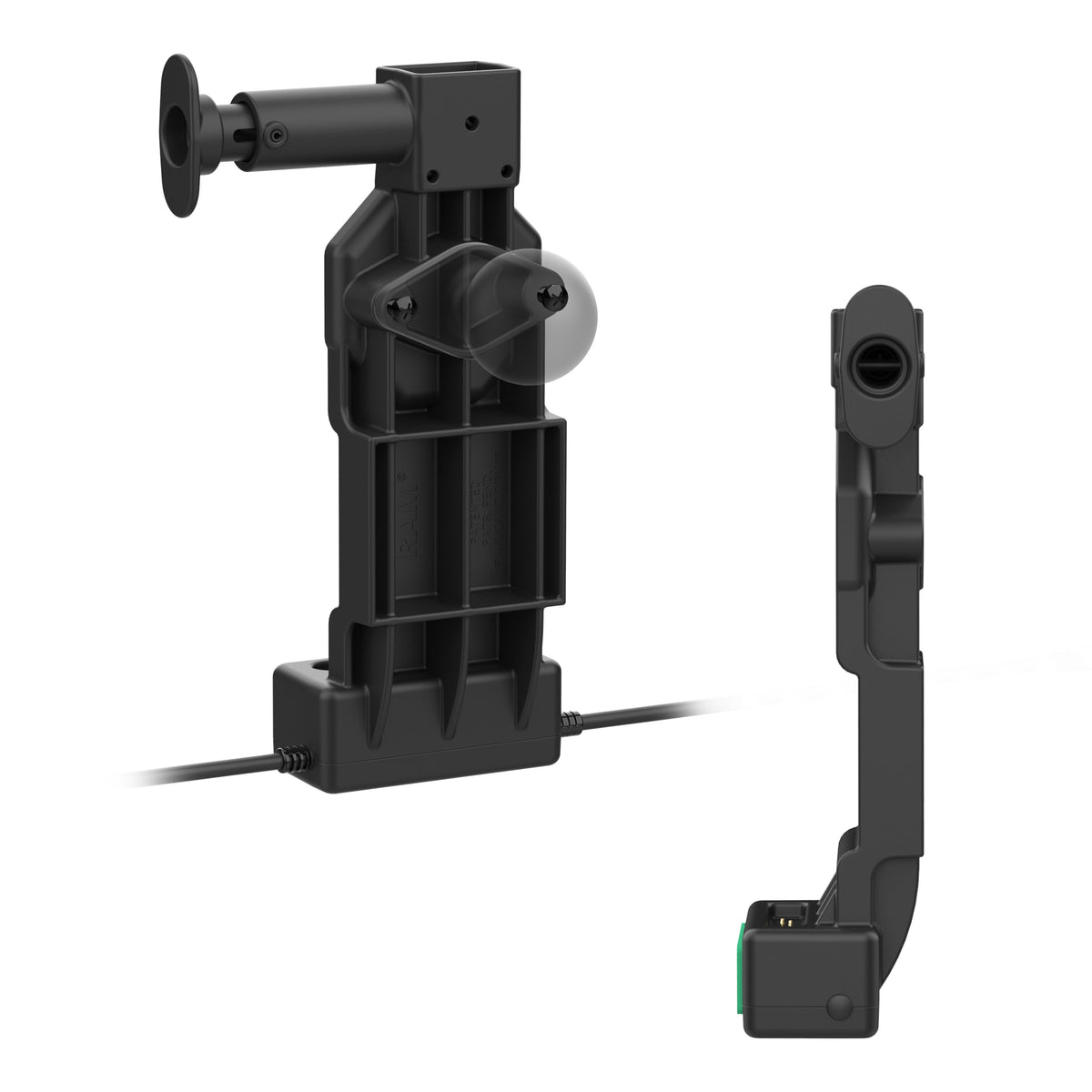 RAM Mounts GDS Uni-Conn tablet dock + USB-A & RJ45 with release button – another angle