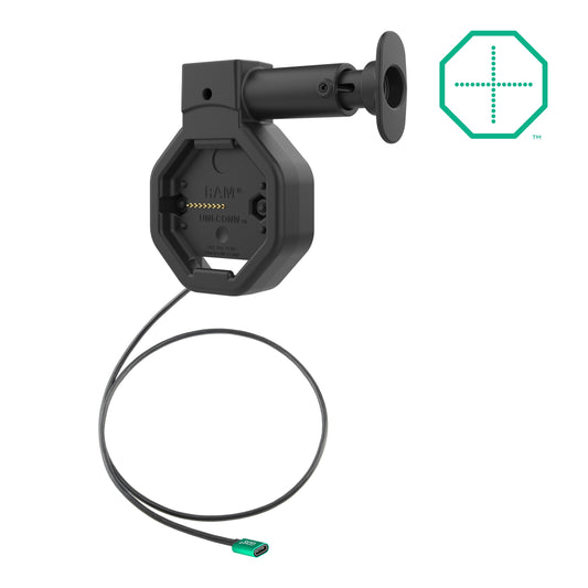 RAM Mounts GDS Uni-Conn USB-C tablet dock with release button, 800 mm cable – product photo