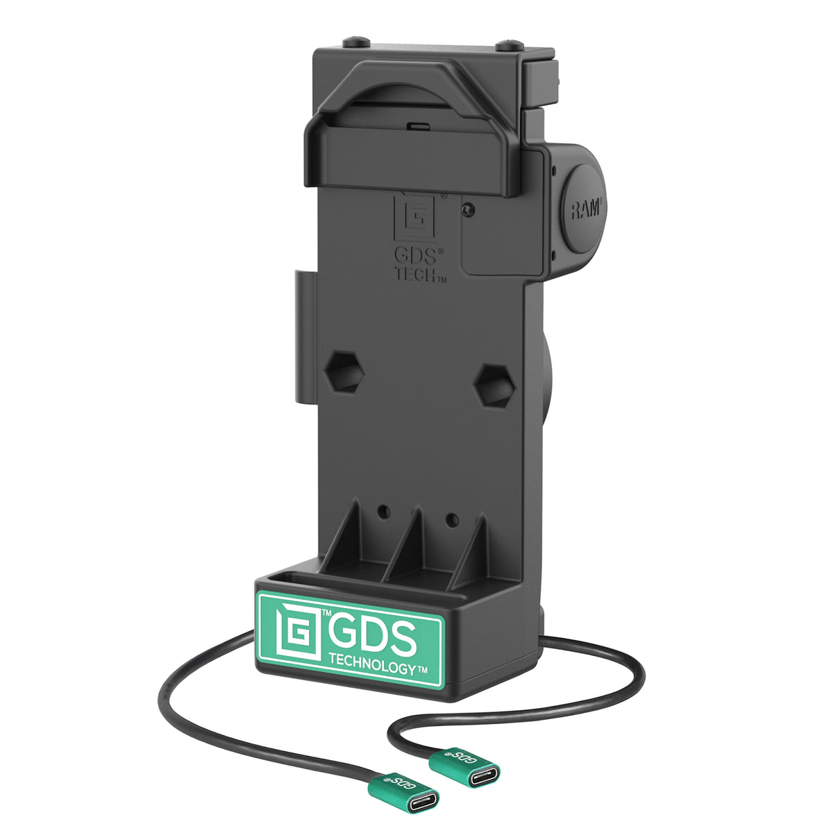 RAM Mounts GDS Uni-Conn spring-loaded tablet dock + USB-C – product photo
