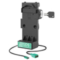 RAM Mounts sprężynowa stacja dokująca GDS Uni-Conn do tabletów + USB-A, zamek (RAM-GDS-DOCKL-V12-U1CPDU)