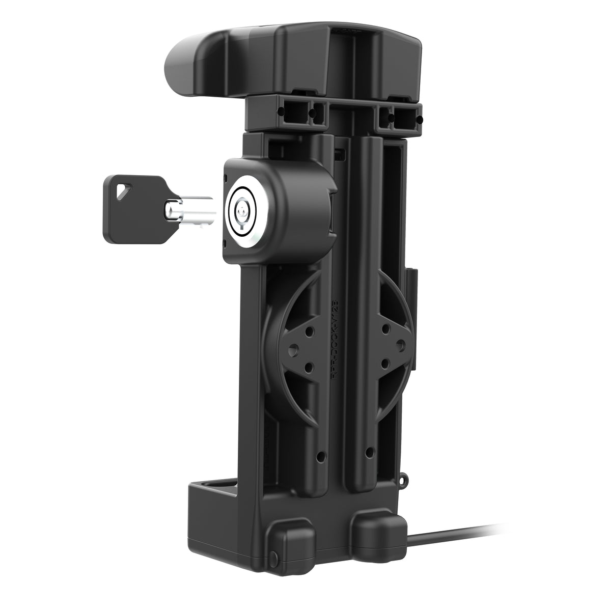 RAM Mounts GDS key-locking powered dock for Zebra EC50 and EC55 in IntelliSkin – view 3